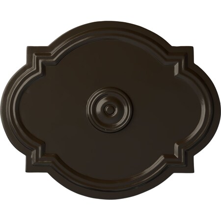 Ekena Millwork Waltz Ceiling Medallion (Fits Canopies up to 4 1/2"), 21 1/4"W x 17 3/8"H x 1"P, Stone Hearth CM21WASHF